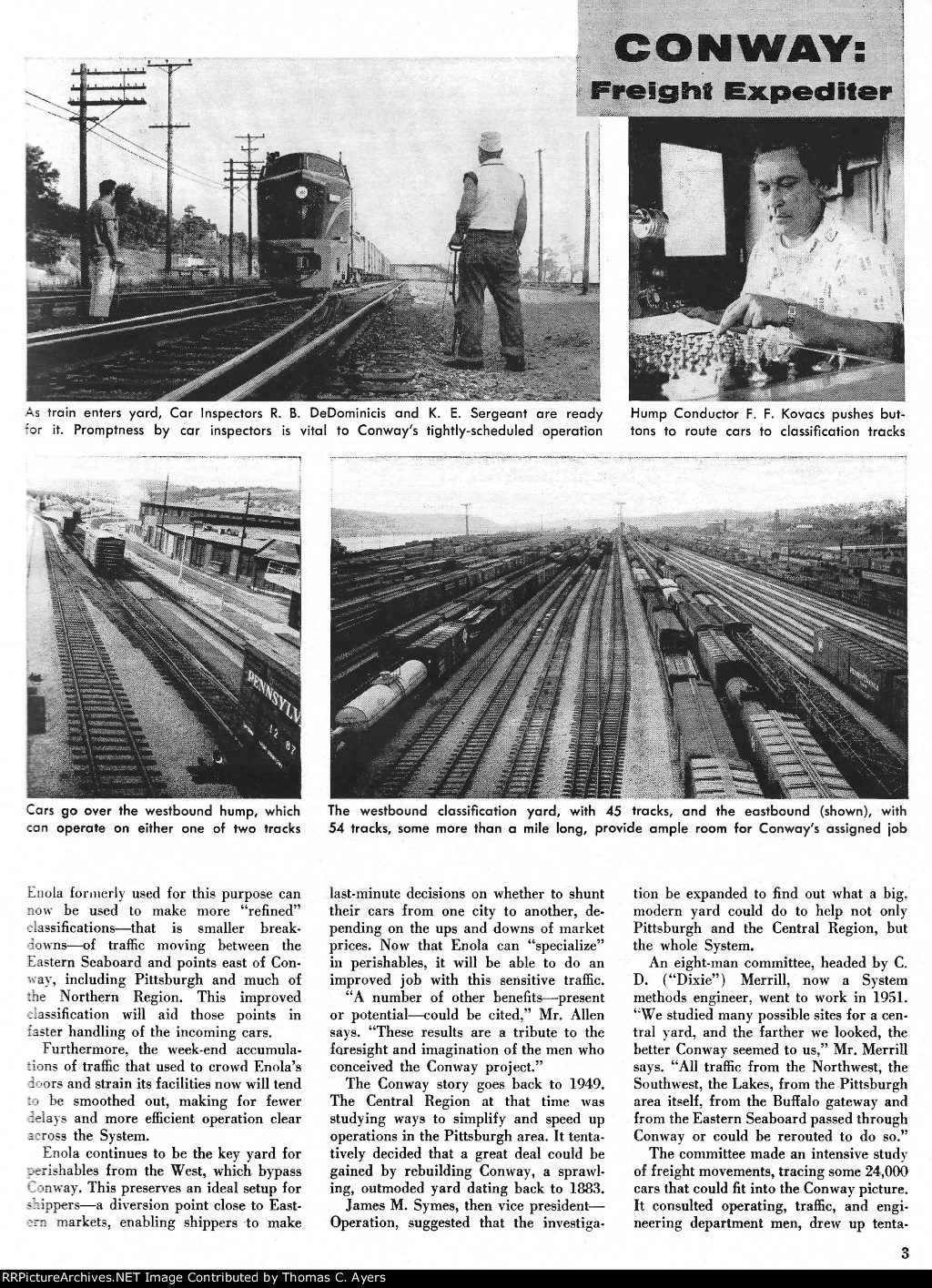 "Conway: New Hub Of The PRR," Page 3, 1957